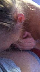 Blonde teen blows it before she puts it in