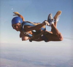 Skydiving nude