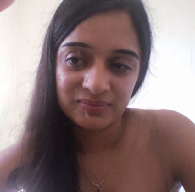 indian slut with cum on her face