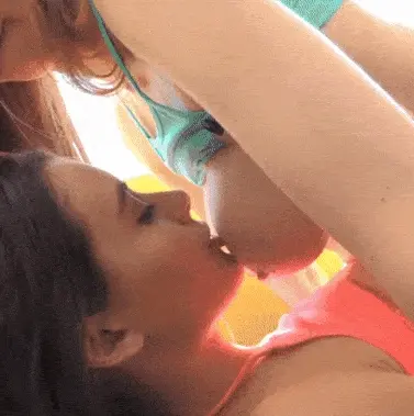 Sucking big titties