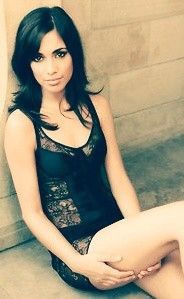 FIONA WADE LEANING AGAINST WALL!