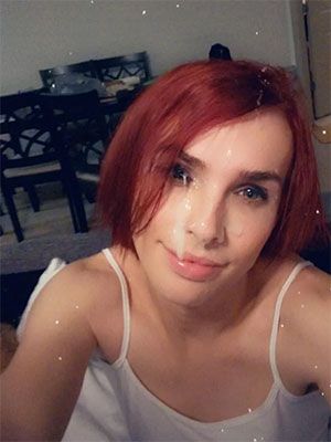 Tranny loving to get her face covered with thick cum in Frisco TX