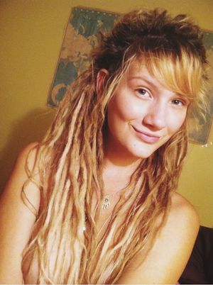 Blonde dreads, cute smile