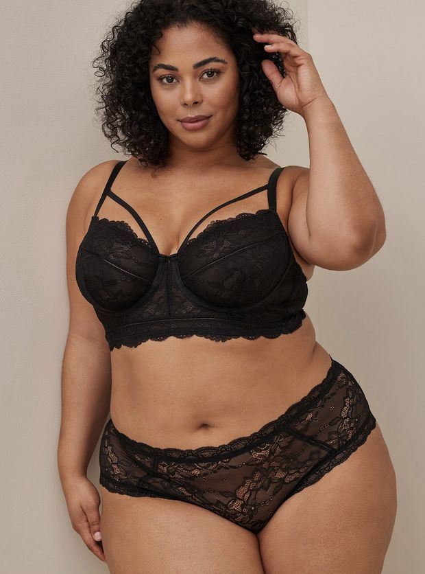 Tabria Majors in her bralette and panties
