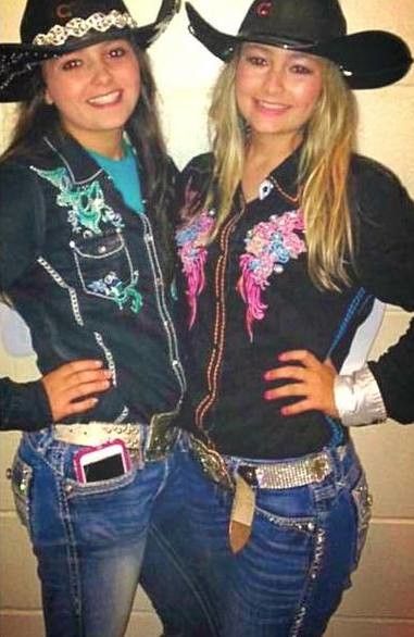 Two sexy sister cowgirls