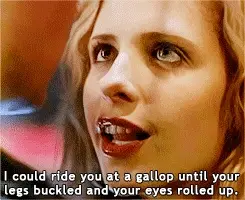 Faith/Buffy talking dirty to Spike in club - hot, dirty subtitles added!!