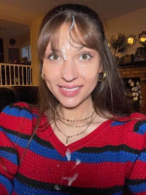 beautifully wearing your cum