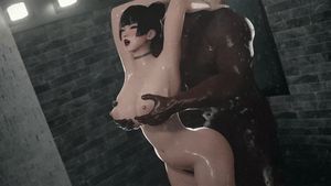 nyotengu shower sex 2