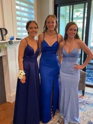 Hannah and friends at prom