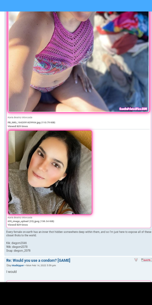 Would you use a condom on Latina thot Karla Beatriz Moncada?