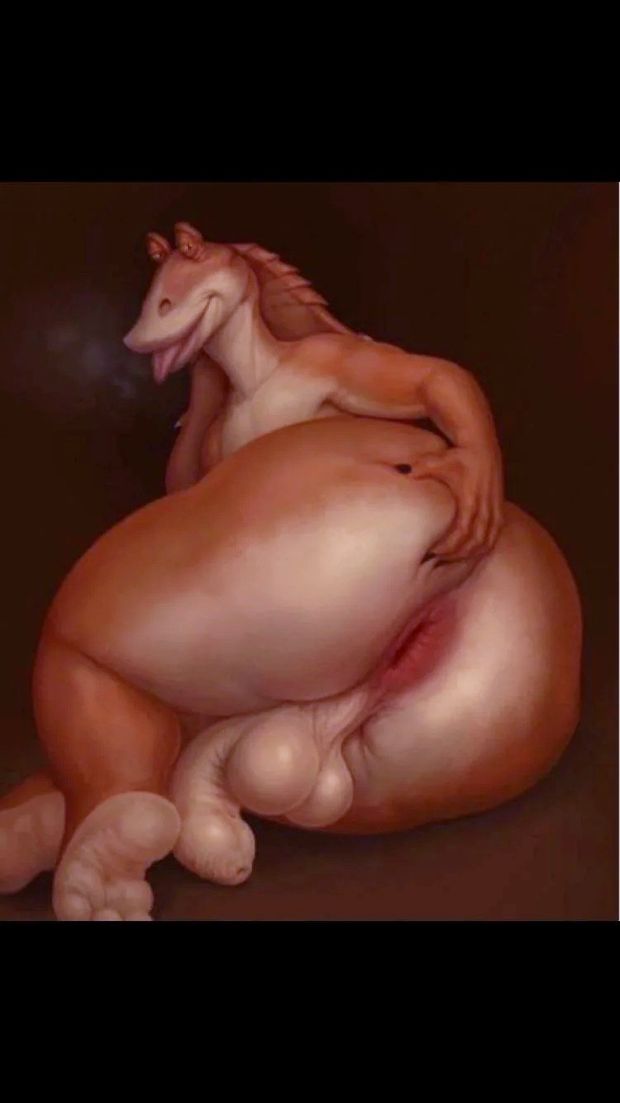 Jar Jar Binks huge ass and cock