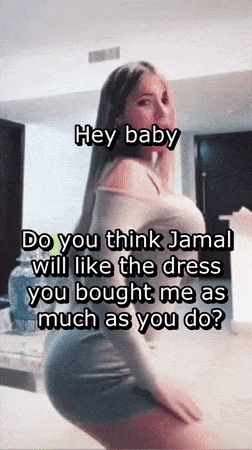 Gf showing off her new dress