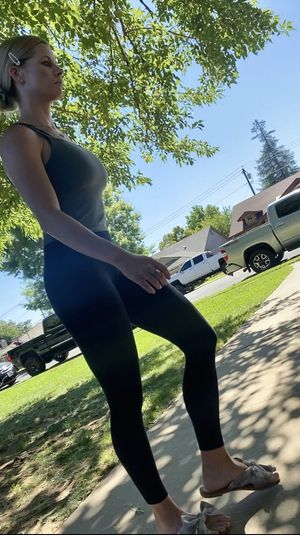 Fit MILF walk by 2