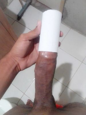Paper Roll in my Dick