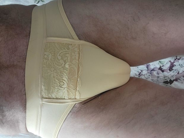 My new camel toe gaff to hide my chastity device.