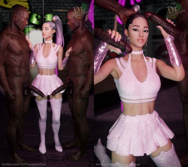 Ariana Grande blowjob