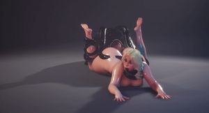 Blonde slut with Big Tits and Round Ass fucked by Tentacle Creature #9