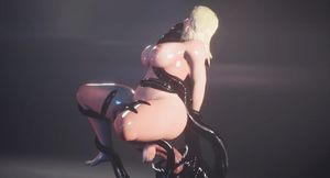 Blonde slut with Big Tits and Round Ass fucked by Tentacle Creature #11