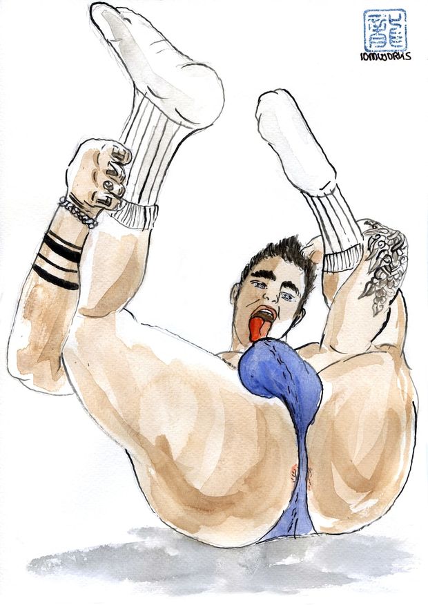 gay thong Original gay illustration