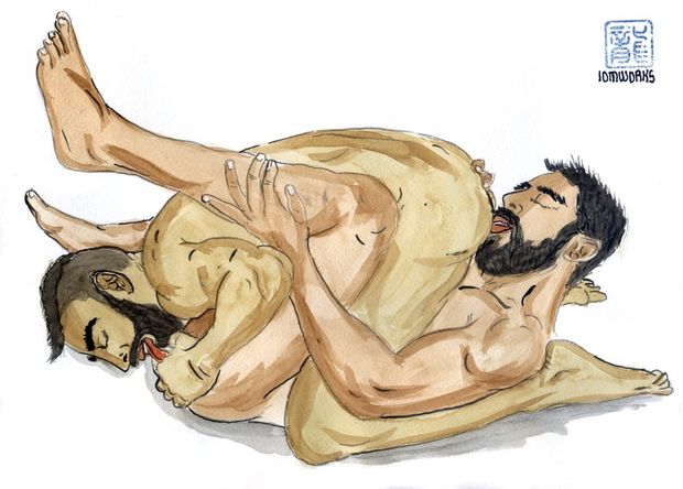 Rimming gay drawing