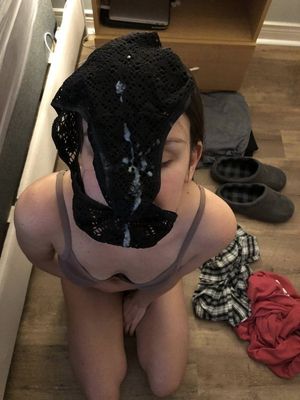 Panties on face