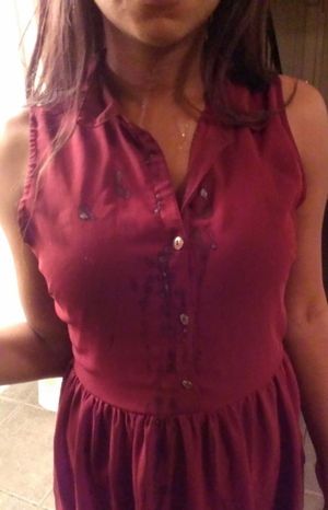 Cum on dress