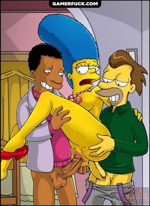 Lenny and Carl Swaping with Marge