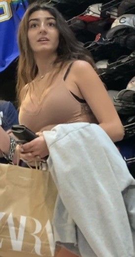 Busty brunette teen babe 1