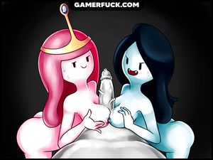 Marcy and Princess Bubblegum with the Ice King