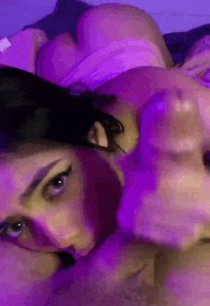 Hey eyes say "please cum"