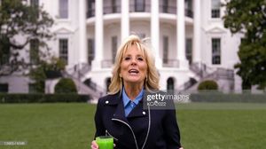 Front on the White House.