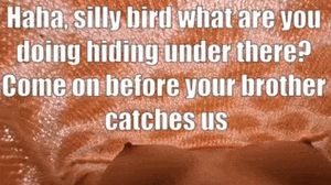 My lil brother always hid whenever he felt shy. My girlfriend feels very protective of him