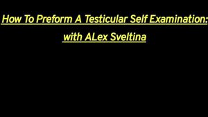 this guy has supposedly made a testicular cancer awareness psa video, but just sits there playing with his nuts and big limp dick