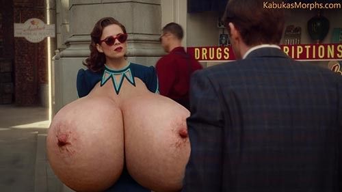 Hayley Atwell as Peggy Carter huge tits topless out
