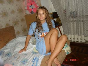 She Doesn't Know That All Her Friends Will Soon See Her Pussy