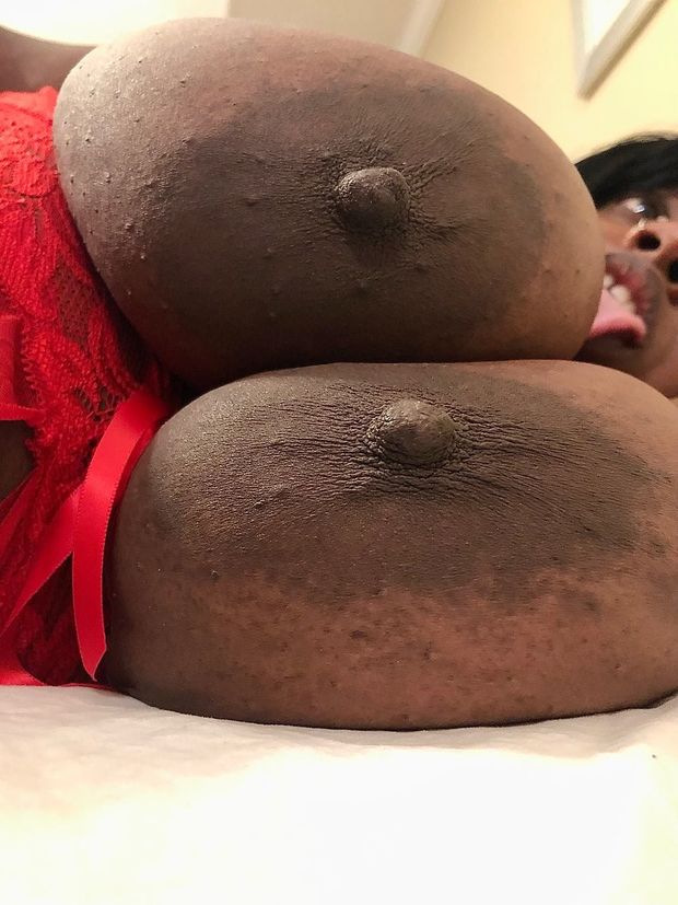 Ebony giant tits