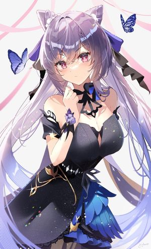 Cute anime babe with big boobs