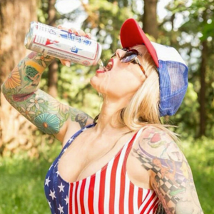 Redneck Babe Chugs Her Beer