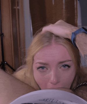 holding her down and cumming down her throat