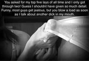 I cum while wife tells me her best fucks