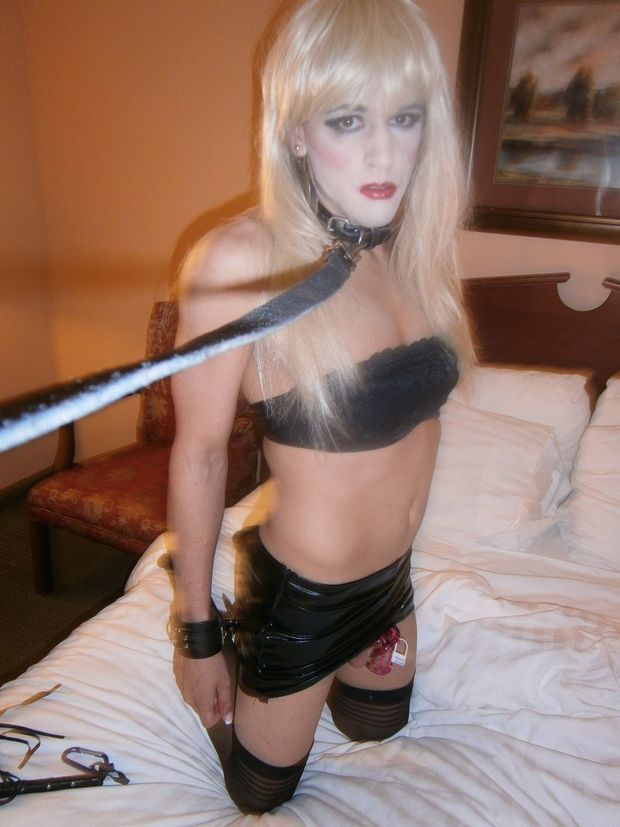 sexy caged sissy
