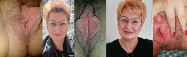 Polish hairy milf spreading her cunt