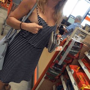 Mom was really shy but so much horny to see my dick getting hard in public