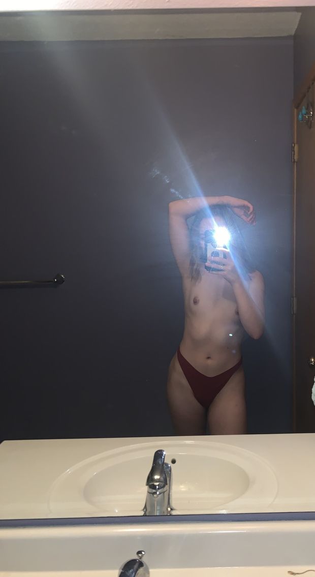 petite teen posing