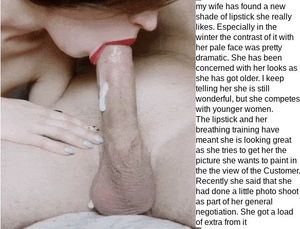 wife new lipstick
