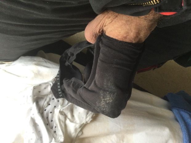 Black Panty Pouch Jerk