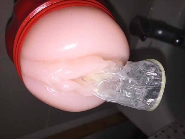 Condom Left in Fleshlight