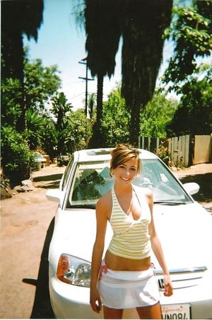 Gorgeous Ukrainian Babe in a Tiny Skirt Flaunting Her Perfect Body