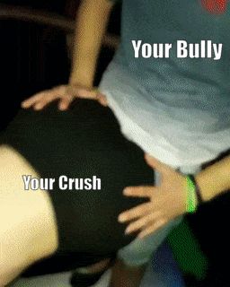 She thinks you're a loser, she'll do whatever your bully wants though.