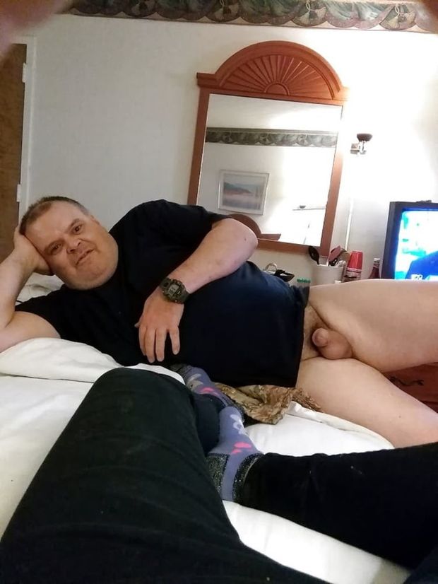 ME POSING WITH MY COCK OUT